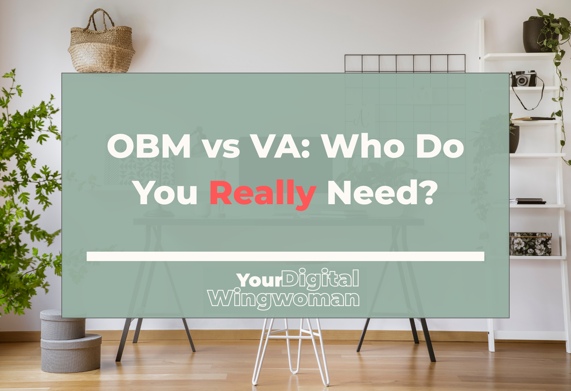 Blog banner with title, "OBM vs VA: Who Do You Really Need?"